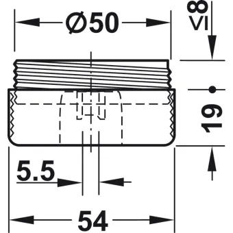Furniture glide, for screw fixing