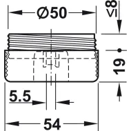 Atrama D54 H19 juoda HAFELE