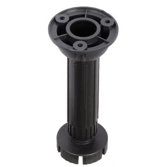 Kojelė reguliuojama H100mm, plastikinė juoda