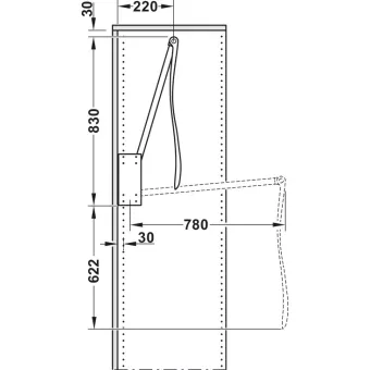 Wardrobe lift, Häfele Dresscode