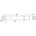 Tarpinė rėmui 21mm, DressCode balta