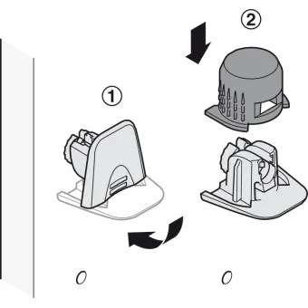 Laikikliai lentynai DressCode antracitas