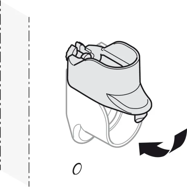 Rail end support, Häfele Dresscode, OVA