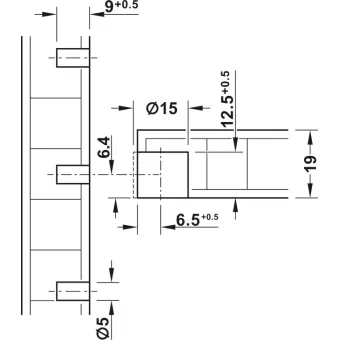 Shelf support, Häfele Dresscode