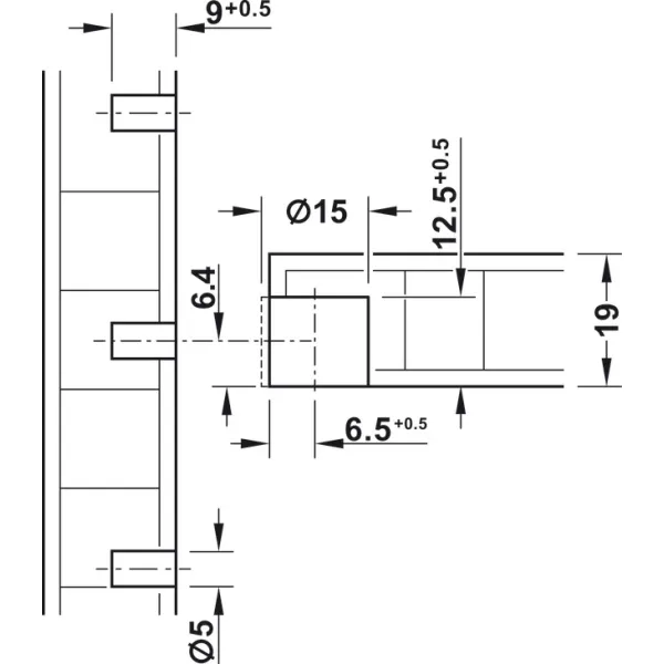 Shelf support, Häfele Dresscode