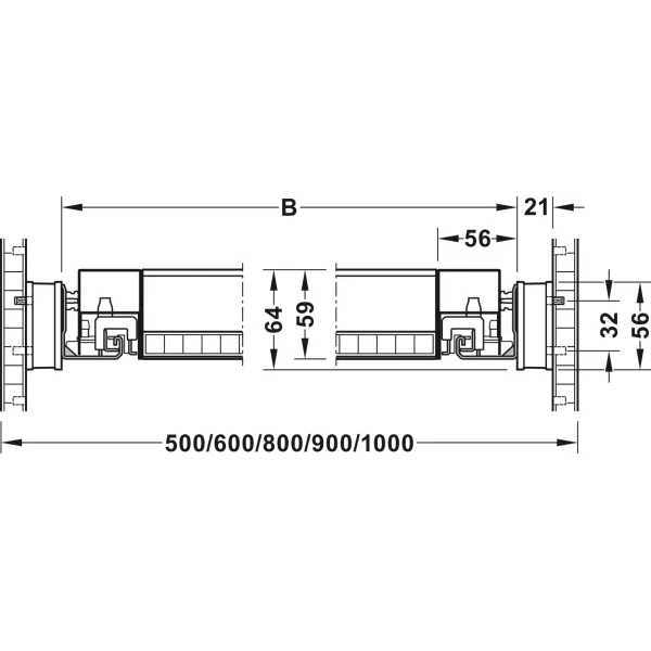 Pull out frame, Häfele Dresscode