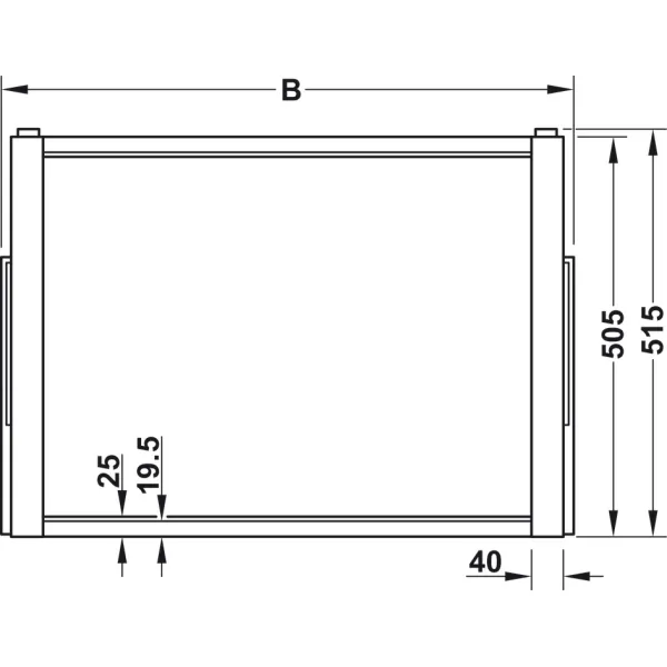 Pull out frame, Häfele Dresscode