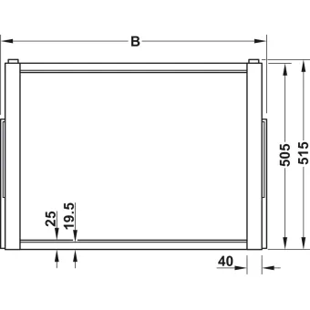 Pull out frame, Häfele Dresscode
