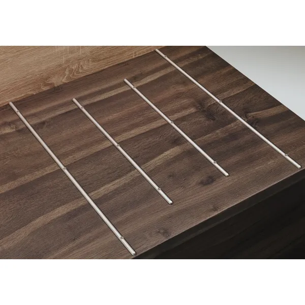 Protection rails, straight, dimensions 13x7mm