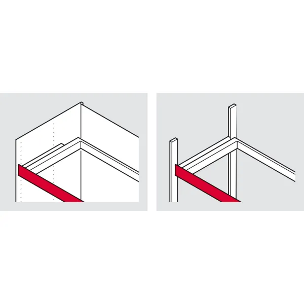 Fasadas metalinis ištraukiamam rėmui DressCode P900mm, balta