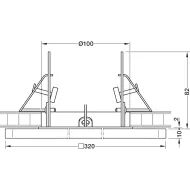  Šviestuvas LED MODUL Q144 23,3W 24V 40K įfrez.