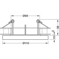 Šviestuvas LED MODUL R9 2,6W 24V 40K įfrez.