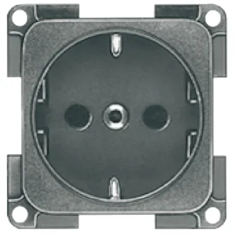 Modulis - kištukinis lizdas matinis chromas