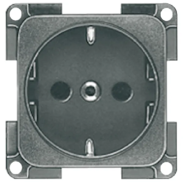 Schuko Safety sockets, 60x60mm, flush mounted, 230V