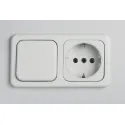 Schuko Safety sockets, 60x60mm, flush mounted, 230V