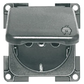 Schuko Safety sockets, 60x60mm, flush mounted, 230V