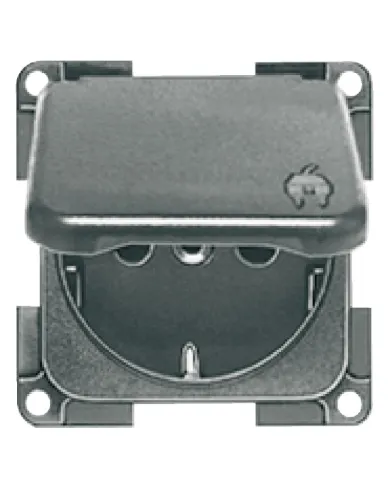 Schuko Safety sockets, 60x60mm, flush mounted, 230V