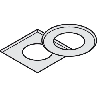 Dangtelis LED2025/2026 kvadratinis nerūdijančio plieno spalva,