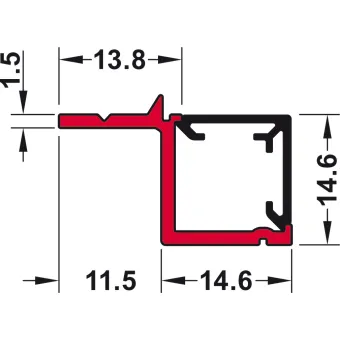 Profilis LED cokoliui L3000mm