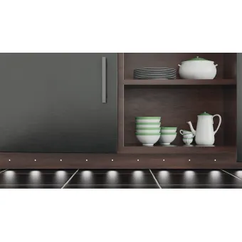 Šviestuvas LED3023 24V 0,3W matinis chromas šilta balta šviesa 3000K