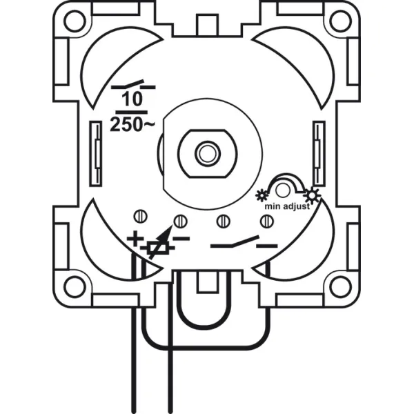 Modulis - jungiklis mechaninis, reguliuojamas, 1-10V, juoda