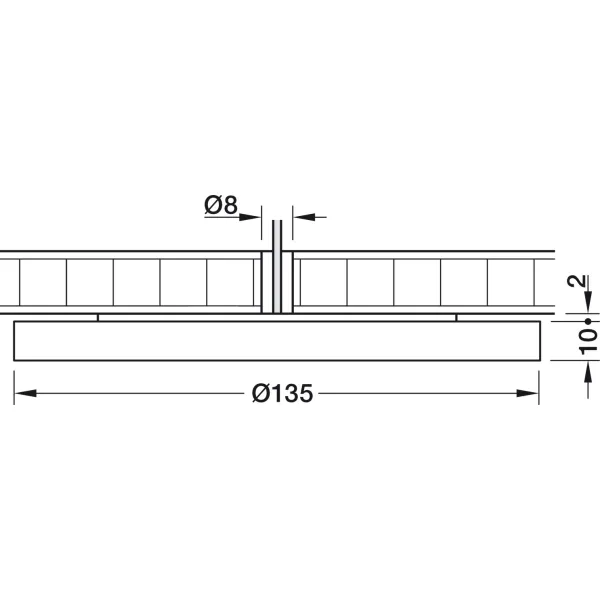 Šviestuvas LED MODUL R36 6,5W 24V 40K išor.