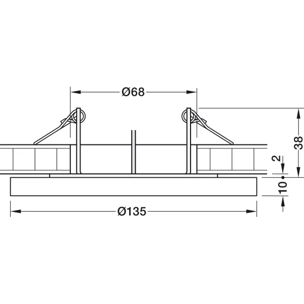 Šviestuvas LED MODUL R36 6,5W 24V 40K įfrez.