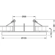 Šviestuvas LED MODUL R36 6,5W 24V 40K įfrez.