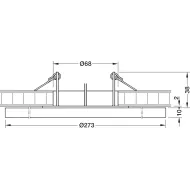 Šviestuvas LED MODUL R64 11,5W 24V 27K įfrez.