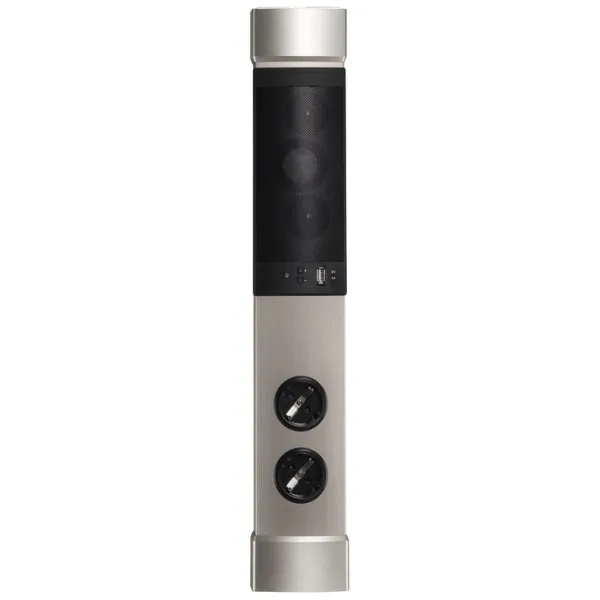 Combination socket element, 230V, with USB charging station and Bluetooth® speaker