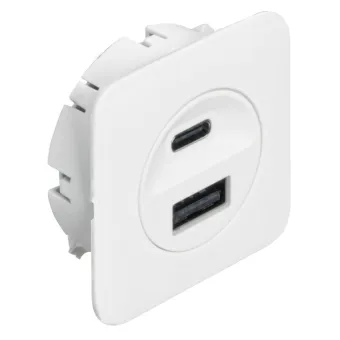 USB charging station, Häfele Loox5, USB-A / USB-C, 12V