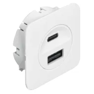 Krovimo stotelė USB Loox5 24V 16W balta HAFELE
