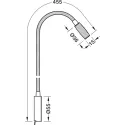 Šviestuvas LED2034 su USB j. 12V 1,5W 3000K juoda Loox5