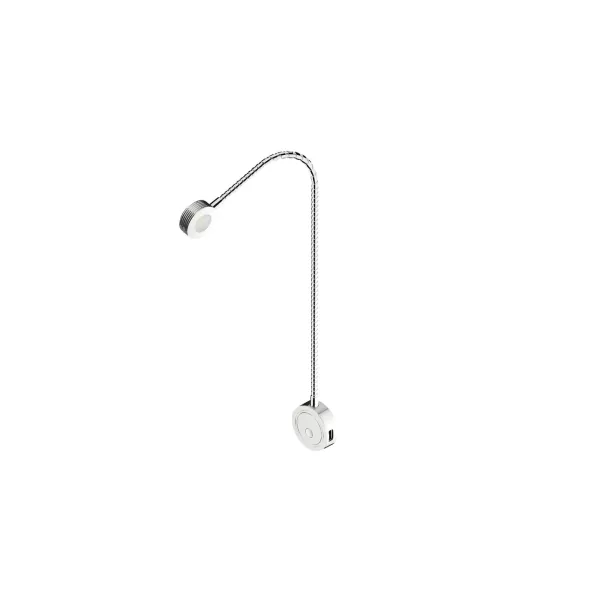 Šviestuvas LED2034 su USB j. 12V 1,5W 3000K chromas Loox5