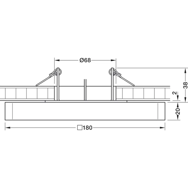 Šviestuvas LED CUBIC49 9,3W 24V 40K įfrez.
