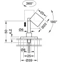 Surface mounted light, Häfele Loox5 LED 3095 24V aluminium