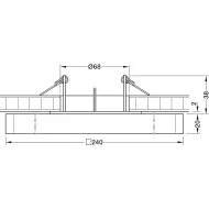 Šviestuvas LED CUBIC64 10,9W 24V 30K įfrez.