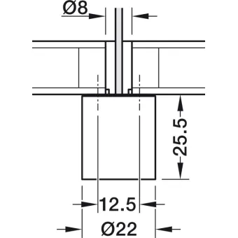 Šviestuvas LED3098 24V 1,4W juoda 5000K Loox5