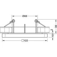  Šviestuvas LED MODUL Q36 7,1W 24V 27K įfrez.