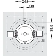  Šviestuvas LED MODUL Q36 TT 6,5W 24V 40K įfrez.