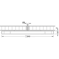  Šviestuvas LED MODUL Q64 10,9W 24V 30K išor.
