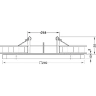  Šviestuvas LED MODUL Q64 AQUA 10,5W 24V 40K įfrez.