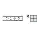 Wall mounted push button, Häfele Connect Mesh 4-way (white)