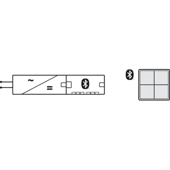 Jungiklis sieninis nuotolinis MESH sistemai Loox5 juoda