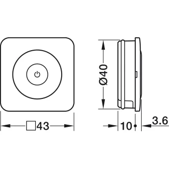 Furniture switch, Häfele Connect Mesh