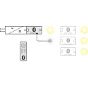 Plėtiklis Connect Mesh Eco su pulteliu 12V 4jung. Loox5 HAFELE