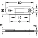 Roller shutter rim lock, Symo, backset 24.5mm