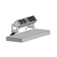 Laikikliai DESK2 klijuojami juoda