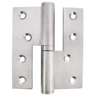 Lankstas 100x88mm, DIN nerūdijančio plieno spalva, kairė