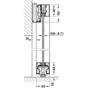 SDS Slido D-Line43 80N stik.1d L1100 aliuminis H